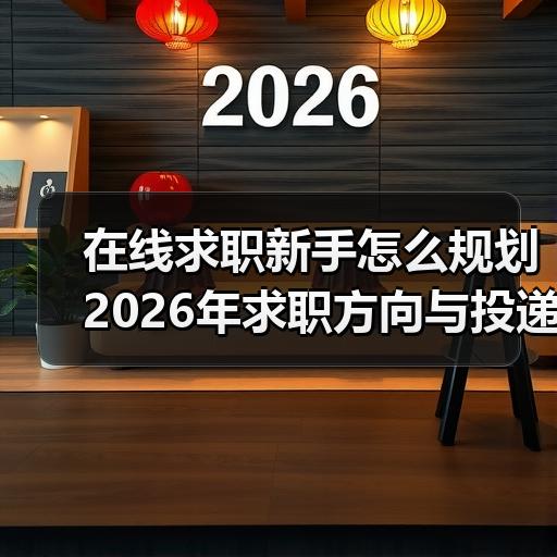 在线求职新手怎么规划2026年求职方向与投递节奏