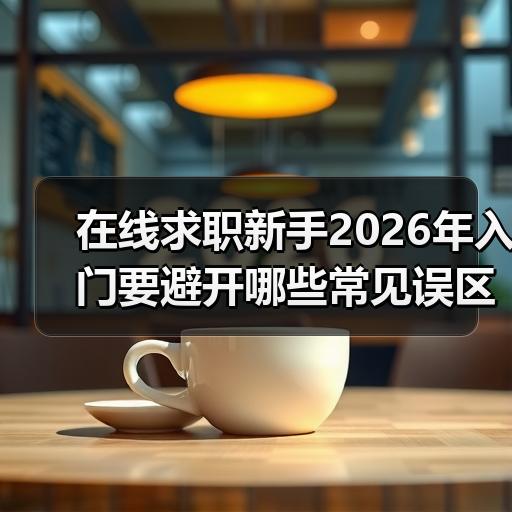 在线求职新手2026年入门要避开哪些常见误区