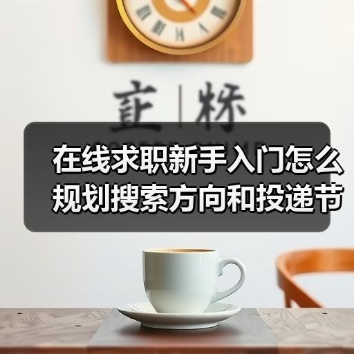 在线求职新手入门怎么规划搜索方向和投递节奏